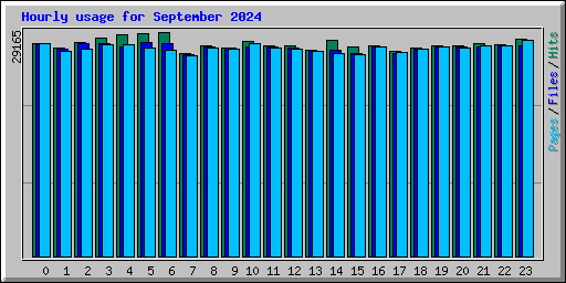 Hourly usage for September 2024